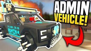 AMAZING ADMIN VEHICLE - Unturned Custom Car | Customizing An Admin Vehicle!