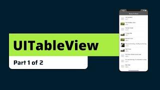 UITableView With Custom Cells Part 1 Of 2 | iOS Development