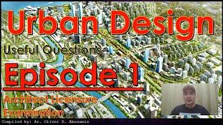 Urban Planning   Episode 1   Architect Licensure Examination   ALE Review   Urban Design