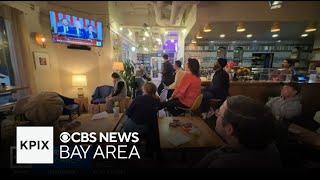 San Francisco residents gather at Manny’s to watch Trump’s speech