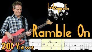 Led Zeppelin - Ramble On (Bass Tabs & Notation) By Chami's Bass