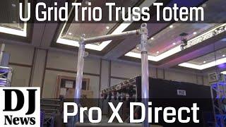 #ProXDirect Truss Modular 3X Rapid U Grid Trio Package for Lighting With Rolling Aluminum Baseplate