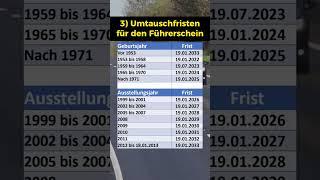 Führerschein Umtausch: Alle Fristen!