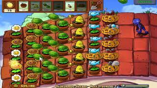 Plants vs Zombies - ВЫЖИВАНИЕ. 05 КРЫША (легкий!)