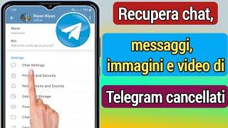 Come recuperare chat, messaggi, immagini e video di Telegram cancellati 2024