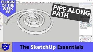 Create Pipes Along Any Path in SketchUp with Pipe Along Path - Plugin of the Week #6