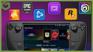 Steam Deck - New EASY Way to Install ALL Your Non-Steam Launchers & Artwork