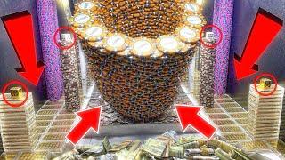 ️MASSIVE TORNADO TOWER, 1 QUARTER CHALLENGE, $10,000,000.00 BUY IN, HIGH RISK COIN PUSHER MEGA WIN!