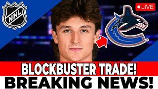 SHOCKING MOVE! RUMORS OF A POSSIBLE TRADE! NHL CONFIRMS! VANCOUVER CANUCKS NEWS TODAY!