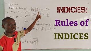 Indices: How to Solve Indices Problems||Rules of Indices