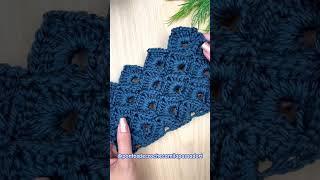 Ponto 3D de croche/  Ponto diferente de croche/ Padrão gratuito/ Pattern free/ Stitch for beginners