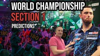 World Darts Championship - Section 1 Predictions