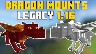 DRAGON MOUNTS LEGACY - ЕЗДОВЫЕ РУЧНЫЕ ДРАКОНЫ | ОБЗОР МОДОВ НА МАЙНКРАФТ