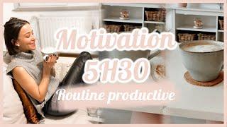 * MOTIVATION * 5H30 ROUTINE PRODUCTIVE + PLANNING MAMAN À LA MAISON | ANIBELLIE