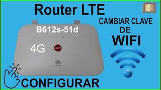 Cómo configurar Router huawei B612s-51d   𝐂𝐚𝐦𝐛𝐢𝐚𝐫 𝐜𝐨𝐧𝐭𝐫𝐚𝐬𝐞ñ𝐚 𝐝𝐞 𝐰𝐢𝐟𝐢