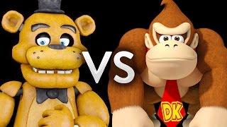 FNAF Vs Donkey Kong - Epic Battle - Left 4 dead 2 Gameplay (Left 4 dead 2 Custom Skin mods)