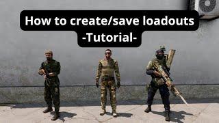 ( Arma 3 ) How to create/save loadouts  -Eden Editor -