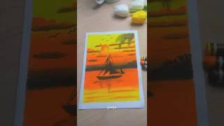 Menggambar mudah cuma pakai 3 warna #shorts #short #art