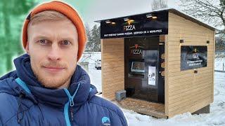 tässä on Suomen ensimmäinen pizza-automaatti!