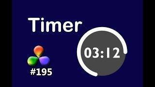 DaVinci Resolve Tutorial: How to Create a Timer