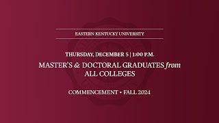 EKU Fall 2024 Commencement-December 5, 1:00pm