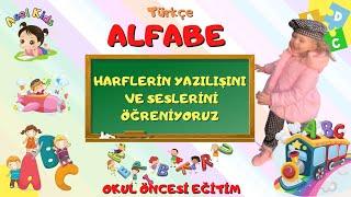 En kapsamlı ABC ; Çocuklar için Harflerin Yazılışlarını Ve Seslerini öğreniyorum / Türkçe Alfabe