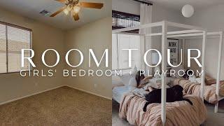 Inside A Shared Kid-friendly Girls’ Bedroom + Playroom | THELIFESTYLEDCO