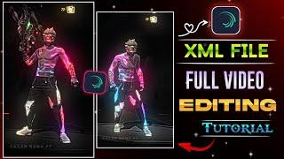 FREF FIRE  XML FILE VIDEO EDITING FULL TUTORIAL  IN ALIGHT MOTION || FF VIDEO EDITING TUTORIAL