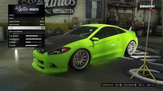 GTA 5 Brian's Fast and Furious Eclipse (Maibatsu Penumbra) Car Customization and Street Race