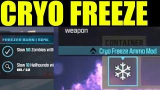 How to "slow 50 zombies with cryo freeze ammo" | MWZ freezer burn mission Guide