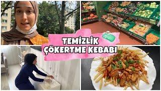 ‍️MÜŞTERİYE GİTTİM |  GÜNLÜK TEMİZLİK |  ÇÖKERTME KEBABI YAPTIM