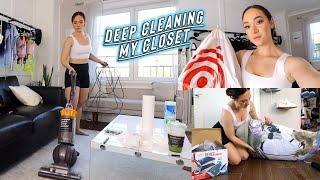 deep cleaning + organizing my glam room!!