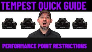 CSR2 Tempest Performance Point Restriction Setup Quick Guide