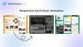 How to make Card Hover Blur Animation - Tailwind CSS