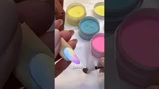 Cotton Candy Nails!  #acrylicnails #nails #nailtech #nailtutorial  #nailsalon #youtubeshorts