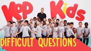 Virgil Van Dijk quizzed by 8 year-olds | 'Can you ring Jürgen Klopp?'