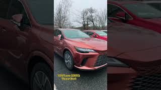 2025 Lexus RX350h Copper Crest with Birch Nuluxe and Black Open-Pore Wood trim