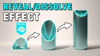 Reveal + Dissolve Effect Blender 4.0! (Tutorial)