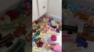 dry my hair claws with me  #asmr #hairclip #viral #hair #accessories #shorts