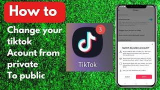 How to change your tiktok account from public to private (new update)