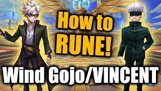 How To Rune & Use Wind Gojo (Vincent) Summoners War