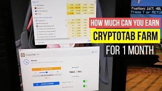 HOW MUCH CAN YOU EARN ON CRYPTOTAB FARM | CRYPTOFARM BITCOIN MINING