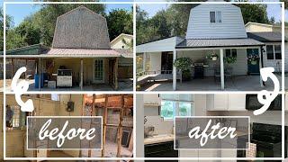 Complete Farmhouse Renovation | Tiny Home Tour | Living With Less than 500 Square Feet