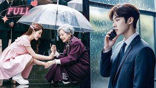 【ENG SUB】Everyone refused to help the fallen old lady,Except A Kind Girl!CEO Saw All and Love Her!