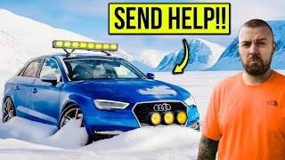 STRANDED IN THE ARCTIC IN THE WRECKED AUDI RS3 I REBUILT