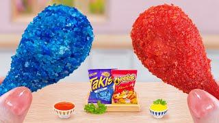 Best Fast Food  How To Fried Miniature Chicken Cheetos and Takis Easy Recipes  Mina Mini Kitchen