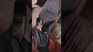 Gifennse Grey Oxford Coloring Process | Handmade Leather Magic H  #leather #shoes #handmade