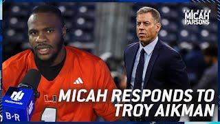 Micah Parsons Responds to Troy Aikman's Comments, Calls Out Giants Fans | The Edge, S2E9