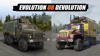 Evolution of Trucks from Spintires to Snowrunner | All 3 Games