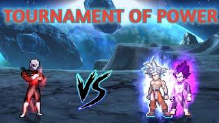 Jiren OP VS Goku MUI & Vegeta Ultra Ego in Jump Force Mugen